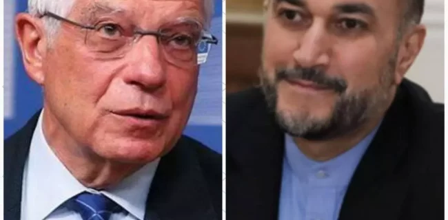 گفت و گوی تلفنی وزیر امور خارجه کشورمان و هماهنگ کننده ارشد مذاکرات وین گفت و گوی تلفنی وزیر امور خارجه کشورمان و هماهنگ کننده ارشد مذاکرات وین