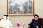 تاکید رئیس جمهور و امیر قطر بر ارتقای روابط دو کشور به سطح راهبردی