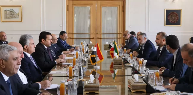 دیدار و گفتگوی مشاور امنیت ملی عراق با وزیر امور خارجه کشورمان