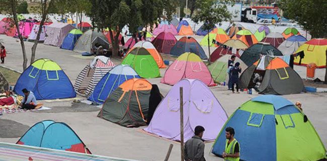 برپایی بیش از ۴۷۰۰ اسکان موقت در بوستان‌های یزد در نوروز