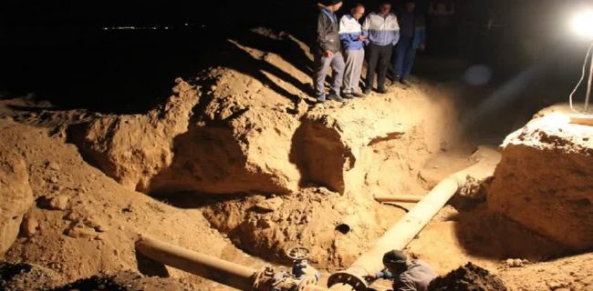اصلاح و بازسازی خط انتقال آب چاه تنگ چنار اصلاح و بازسازی خط انتقال آب چاه تنگ چنار