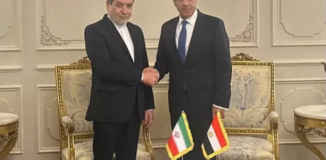 دیدار و گفتگوی وزرای امور خارجه جمهوری اسلامی ایران و مصر