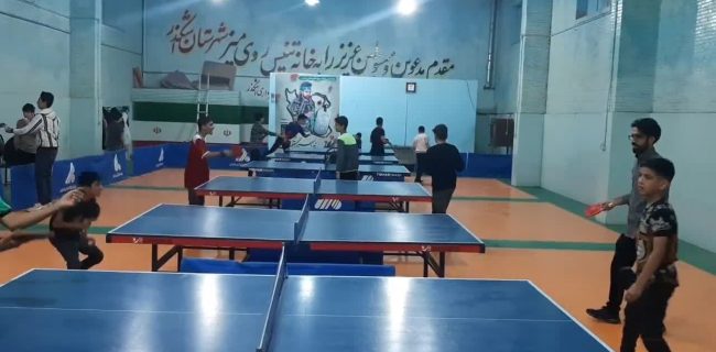 برگزاری مسابقات تنیس روی میز به مناسبت گرامیداشت هفته بسیج برگزاری مسابقات تنیس روی میز به مناسبت گرامیداشت هفته بسیج