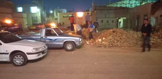 حضور سریع تیم‌های عملیاتی در حادثه ریزش ساختمان در بافت تاریخی از گسترش خسارات جلوگیری کرد