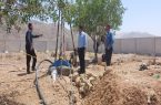 افزایش آبدهی چاه آب روستای چنارناز با اجرای عملیات لایروبی