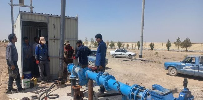 چاه جدید آب شهر مروست وارد مدار بهره‌برداری شد