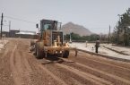 آغاز عملیات بهسازی معابر روستاهای دهستان سبزدشت