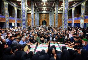 برگزاری مراسم وداع مردم یزد با شهدای حمله رژیم ملعون صهیونیستی