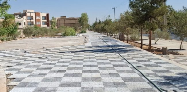 تکمیل ۱/۵ هکتار نوار سبز بلوار مدرس تا پایان مرداد