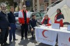 حضور فرماندار تفت در ایستگاه سلامت هلال احمر همزمان با مراسم اربعین حسینی