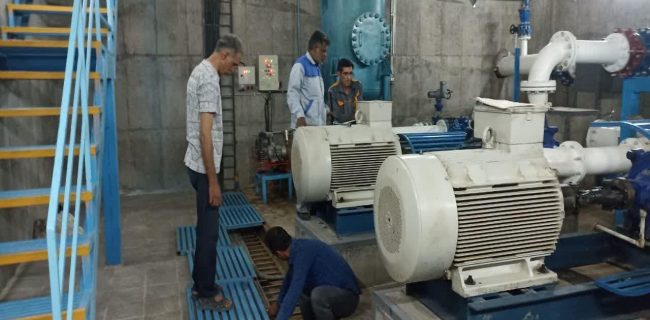تأمین پایدار آب در بهاباد با راه‌اندازی مجدد ایستگاه پمپاژ شماره ۳