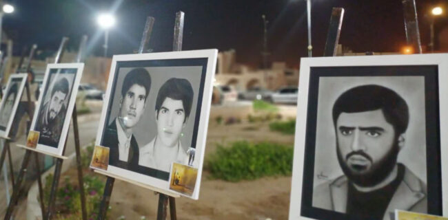 سیاهقلم سپیدرویان شهید در بوستان امام حسین(ع) زارچ / نمایشگاهی متفاوت به نام ردپای ایثار سیاهقلم سپیدرویان شهید در بوستان امام حسین(ع) زارچ / نمایشگاهی متفاوت به نام ردپای ایثار