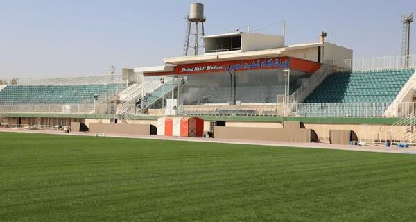 چمن ورزشگاه شهید نصیری یزد برای میزبانی لیگ برتر آماده شد