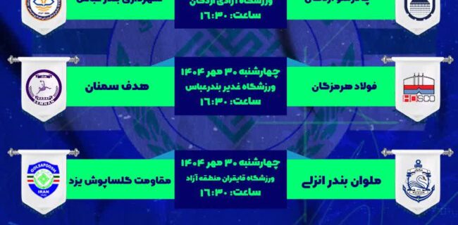 تقابل نمایندگان فوتبال ساحلی استان با شمالی ها و جنوبی ها