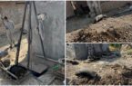 توقیف ادوات حفاری غیرمجاز در منطقه حسن‌قرائیه هرات