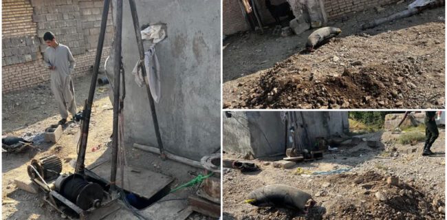 توقیف ادوات حفاری غیرمجاز در منطقه حسن‌قرائیه هرات