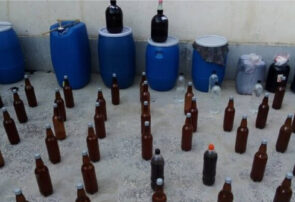 کشف ۱۵۰ لیتر مشروبات الکلی دست‌ساز در کارگاه خانگی مهریز