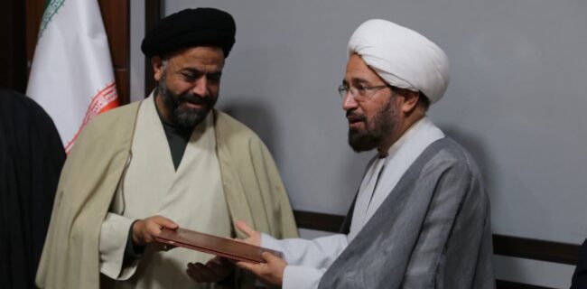 معارفه رئیس جدید سازمان تبلیغات اسلامی شهرستان اشکذر