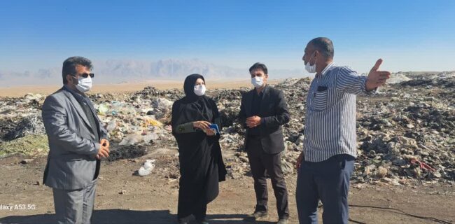 انسداد مسیر دسترسی لندفیل زباله زارچ پس از بازدید و بررسی میدانی مشترک