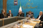  نشست رئیس و اعضای مجمع نمایندگان استان یزد با استاندار و معاونین برای بررسی وضعیت استان در دوران جنگ رمضان