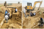 خط انتقال آب روستای مبارکه بافق ترمیم و به مدار بهره‌برداری بازگشت
