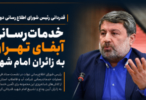 قدردانی رئیس شورای اطلاع‌رسانی دولت از خدمات‌رسانی آبفای تهران به زائران امام شهید