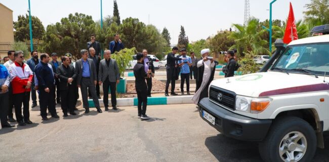 استقرار قرارگاه پشتیبانی اربعین یزد در محور شباب استقرار قرارگاه پشتیبانی اربعین یزد در محور شباب