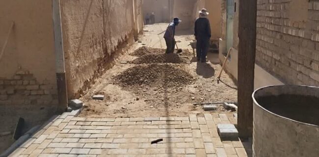 آغاز مرمت معابر بافت تاریخی ابرکوه آغاز مرمت معابر بافت تاریخی ابرکوه