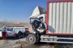 برخورد مرگبار ایسوزو و تریلی در محور ابرکوه – دهشیر