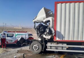 برخورد مرگبار ایسوزو و تریلی در محور ابرکوه – دهشیر
