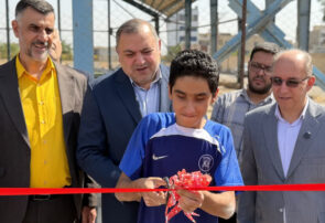 زمین چمن مصنوعی اختصاصی فوتبال نابینایان در یزد افتتاح شد